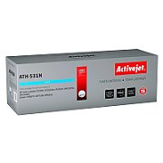 Activejet ATH-531N toner for HP printer; HP 304A CC531A, Canon CRG-718C replacement; Supreme; 3200 pages; cyan_1