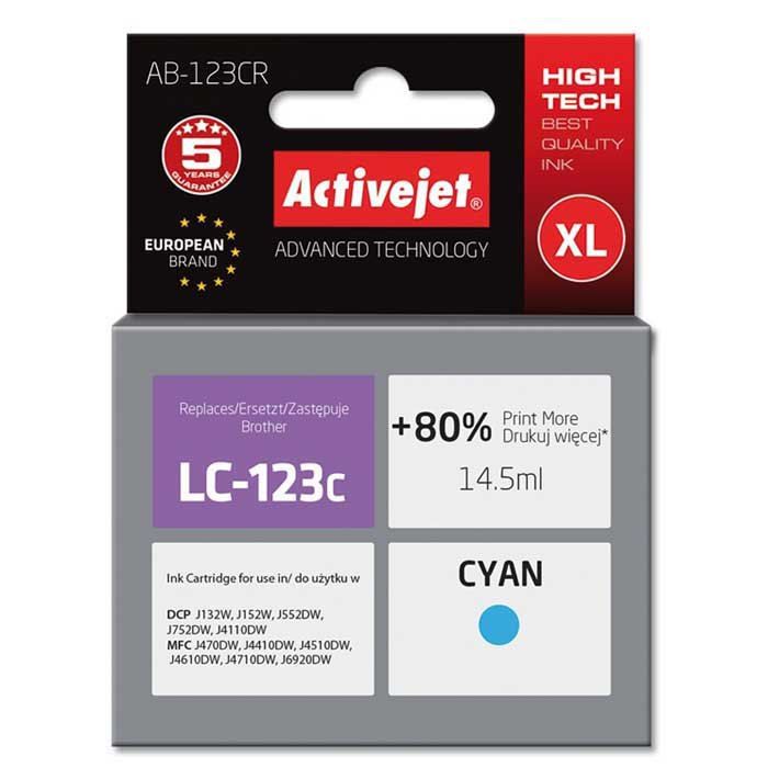 Activejet AB-1240CR ink for Brother printer; Brother LC1220C/LC1240C replacement; Premium; 7.5 ml; cyan_2