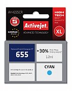 Activejet AH-655CR ink for HP printer; HP 655 CZ110AE replacement; Premium; 12 ml; cyan_1