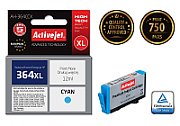 Activejet AH-364CCX ink for HP printer; HP 364XL CB323EE replacement; Premium; 12 ml; cyan_2