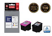 Activejet AH-M704RX ink for HP printer; HP 704 CN692AE, CN693AE replacement; Premium; 1 x 20 ml, 1 x 21 ml; black, color_2