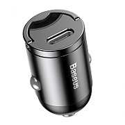 Mini car charger Baseus Tiny Star USB-C, QC 4.0+, PD, 30W (gray)_1