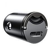 Mini car charger Baseus Tiny Star USB-C, QC 4.0+, PD, 30W (gray)_3