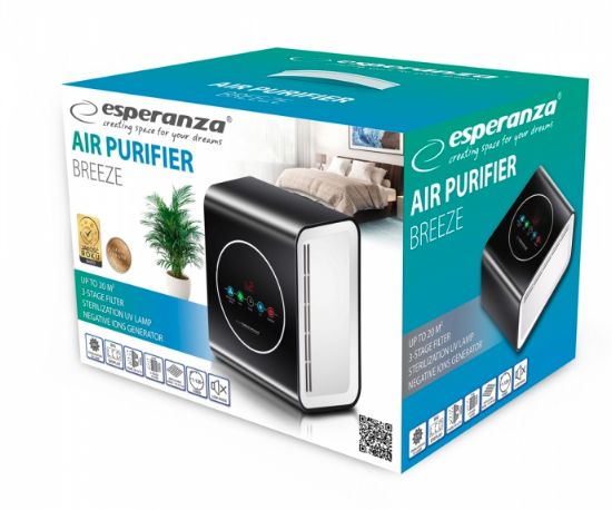 Esperanza EHP001 air purifier 45 dB Black, White_4