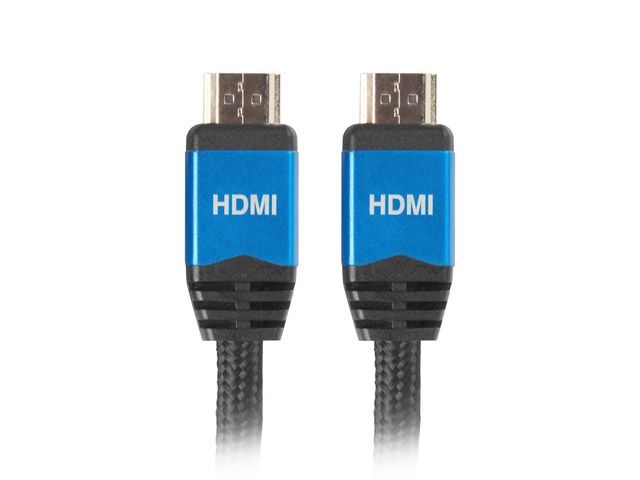 Cablu 3 m HDMI2.0 premium cu mufe metalice, 4K@60Hz, CA-HDMI-20CU-0030-BL, Lanberg_2