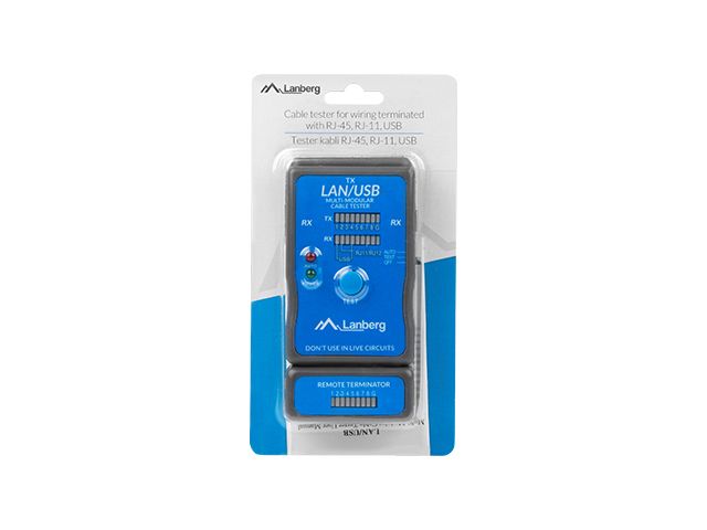 Lanberg NT-0403 network cable tester PoE tester Blue_4