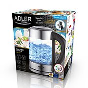 Adler AD 1247 NEW electric kettle 1.7 L Hazelnut,Stainless steel,Transparent 2200 W_8