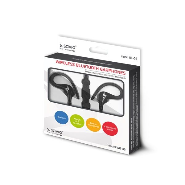 Savio WE-03 Wireless Bluetooth Earphones_2