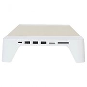 3-in-1 wooden monitor stand hub with fast wireless charging pad POUT EYES 8 white_3