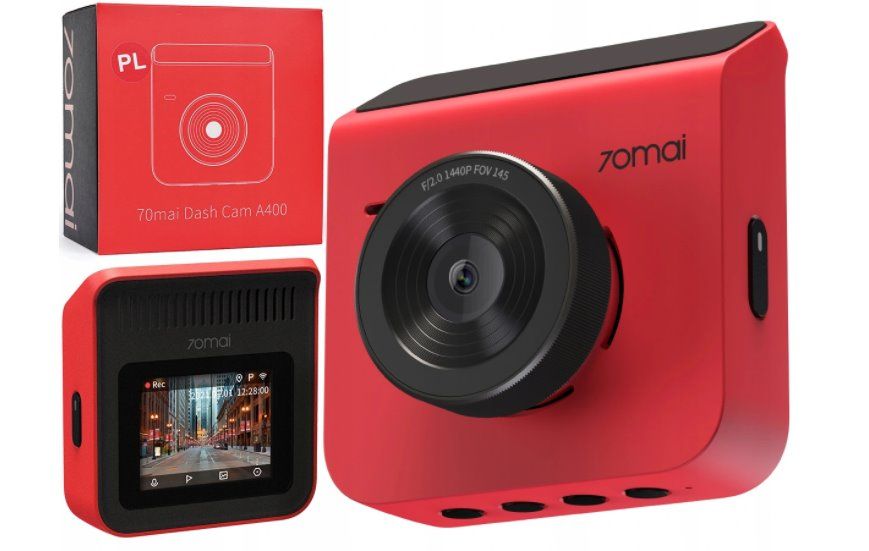 Video recorder 70MAI Dash Cam A400 Red_5