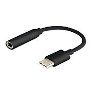 SAVIO USB Type 3.1 C (M) – Jack 3.5mm (F) Audio adapter Black AK-35/B_1