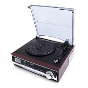 Camry CR 1113 Belt-drive audio turntable Black, Cappuccino, Chrome, Wood_1