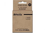 Actis KC-551Bk ink for Canon printer; Canon CLI-551Bk replacement; Standard; 12 ml; black (with chip)_1