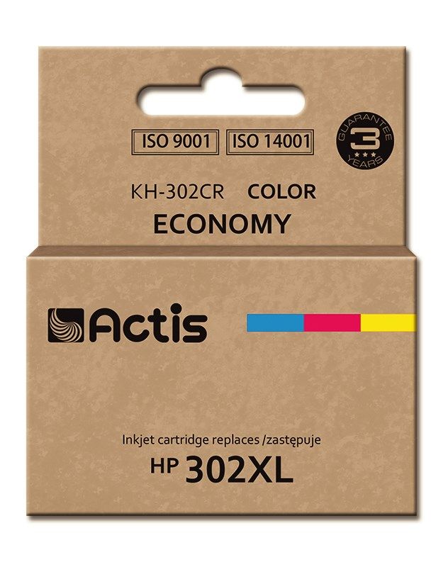 Actis KH-302CR ink for HP printer; HP 302XL F6U67AE replacement; Premium; 21 ml; color_2