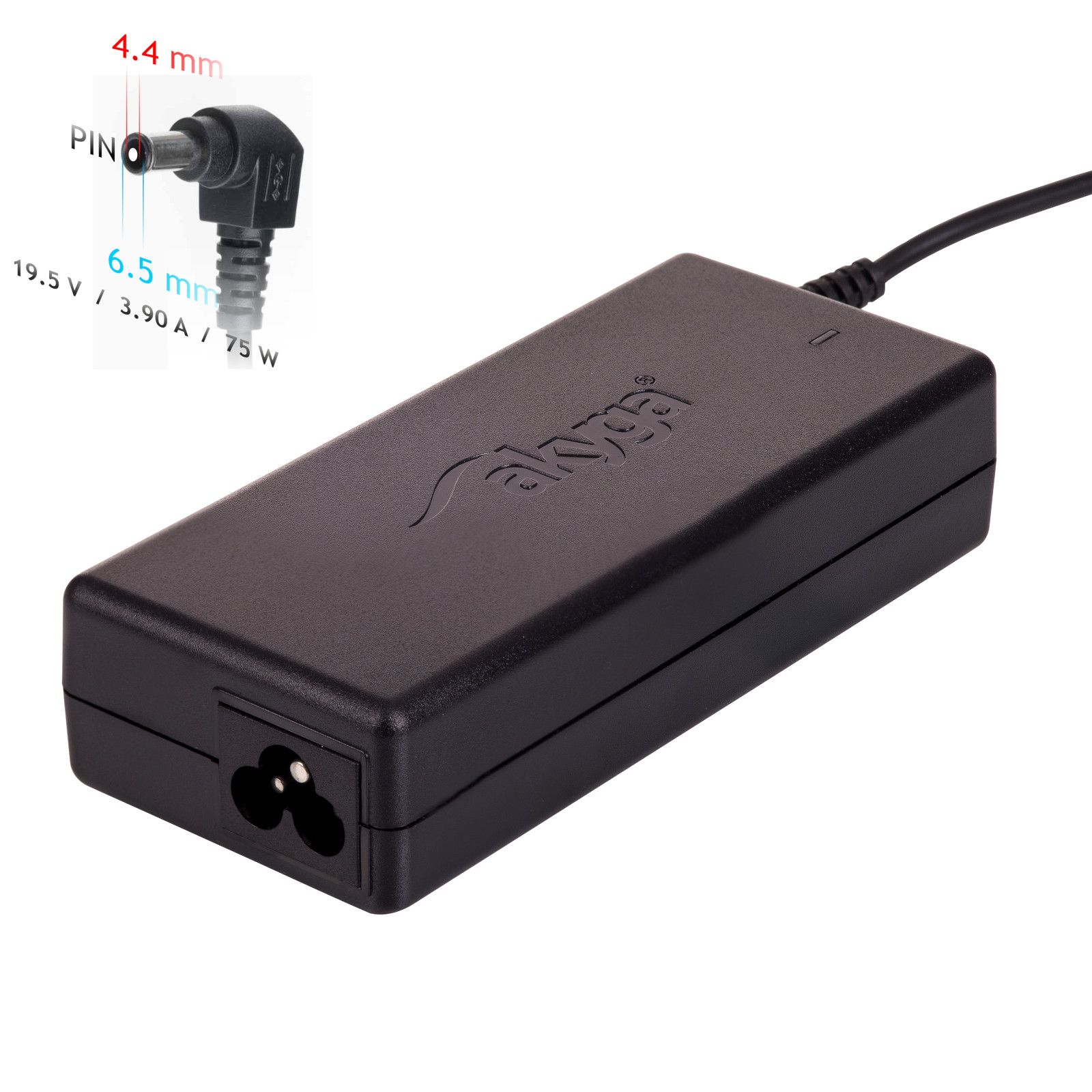 Akyga AK-ND-19 power adapter/inverter Indoor 75 W Black_2