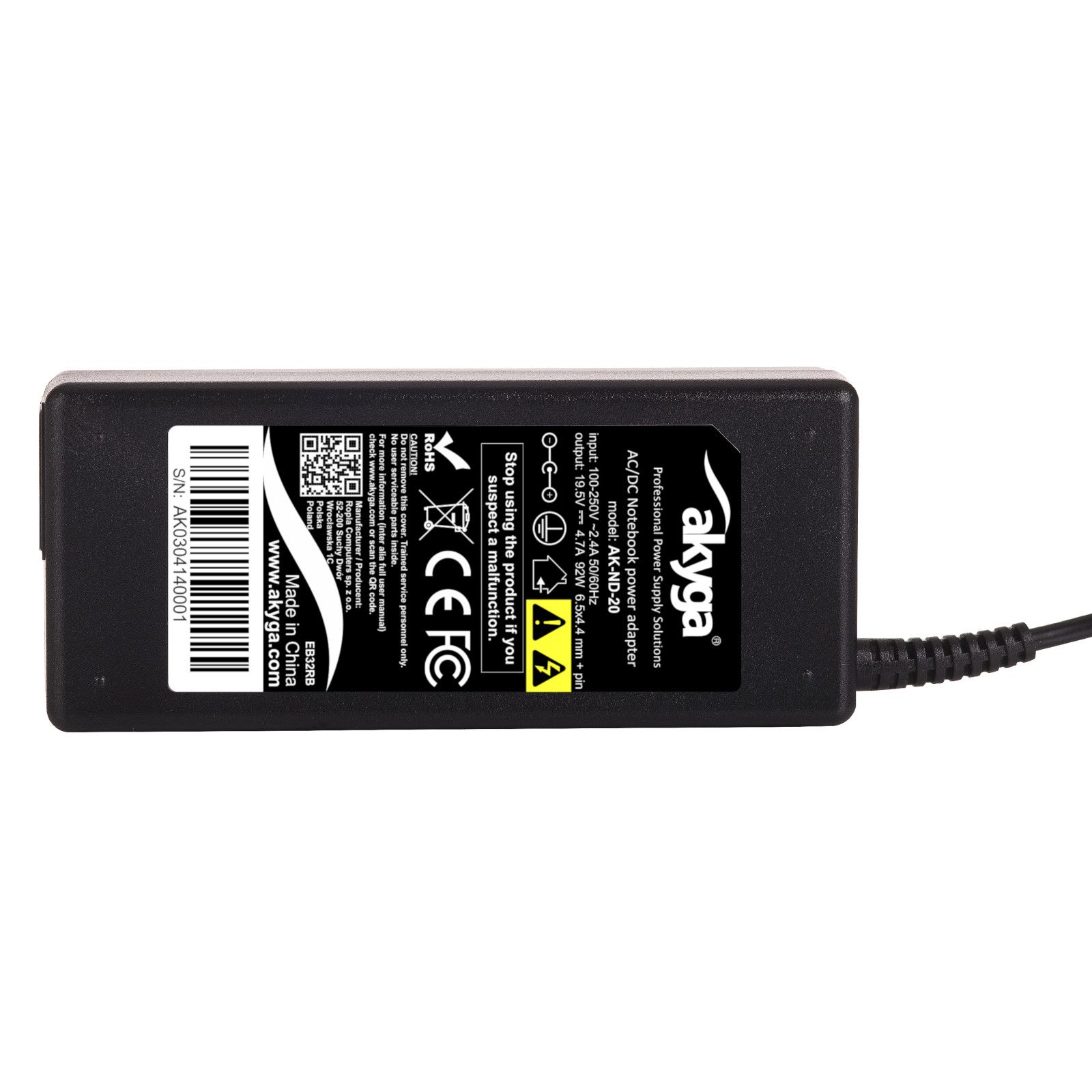 Akyga AK-ND-20 power adapter/inverter Indoor 92 W Black_6