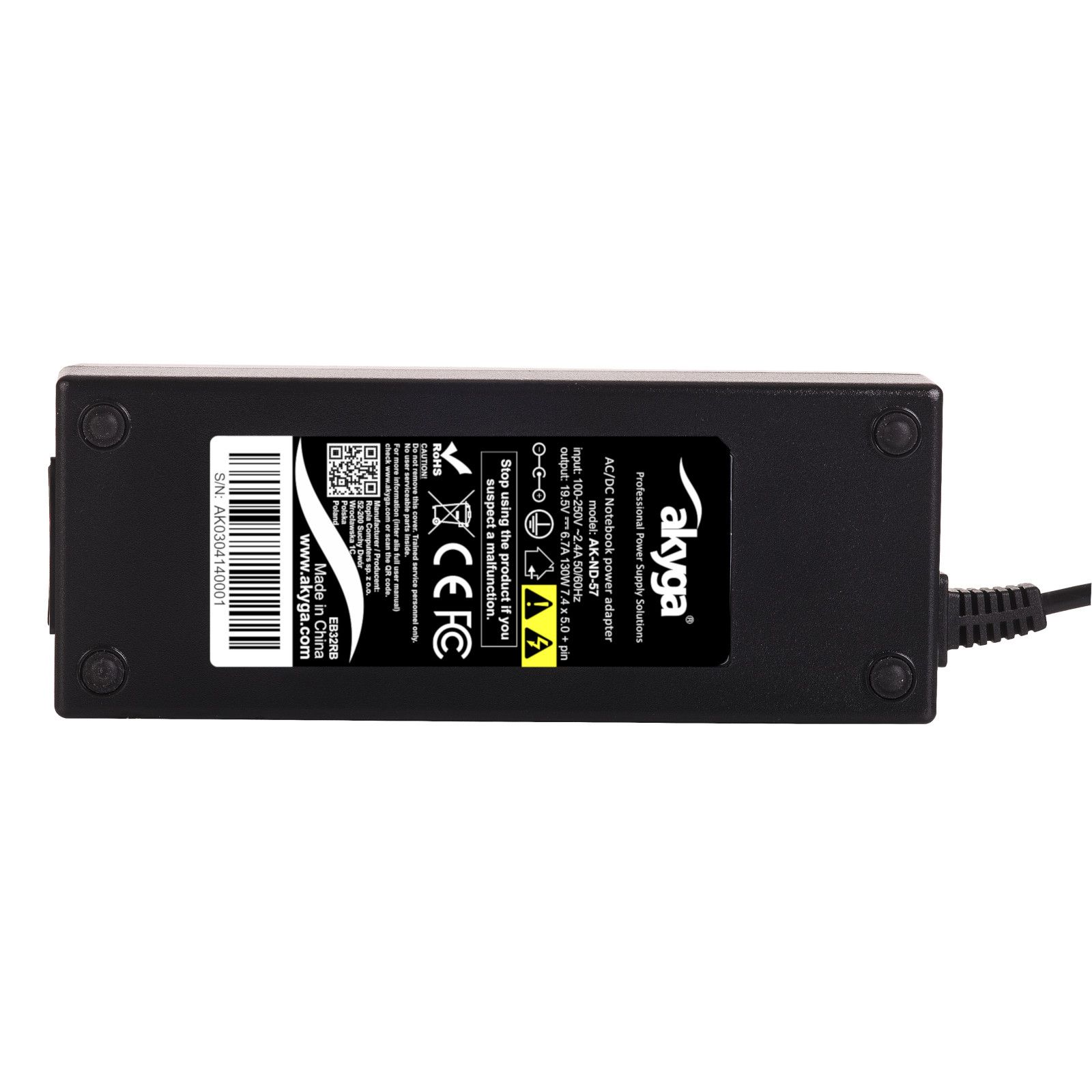 Akyga AK-ND-57 power adapter/inverter Indoor 130 W Black_6