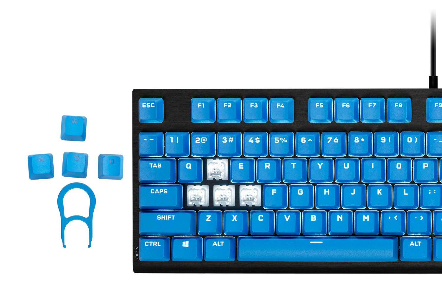 PBT DOUBLE-SHOT PRO Keycap Mod Kit, ELGATO Blue_17