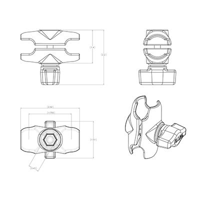 RAM Mounts Double Socket Arm_3