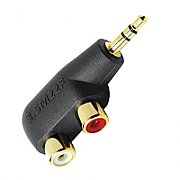 Adaptor 1xJack3.5 tata la 2xRCA mama Audioquest Hard Mini/RCA Adaptor_1