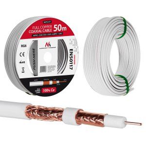 Maclean MCTV-472 coaxial cable 100 m RG-6/U White_5