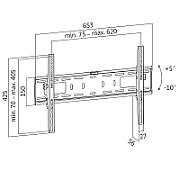 Neomounts by Newstar FPMA-D700D4 Tilt/Turn/Rotate Quad Desk Mount (clamp) for four 19-30