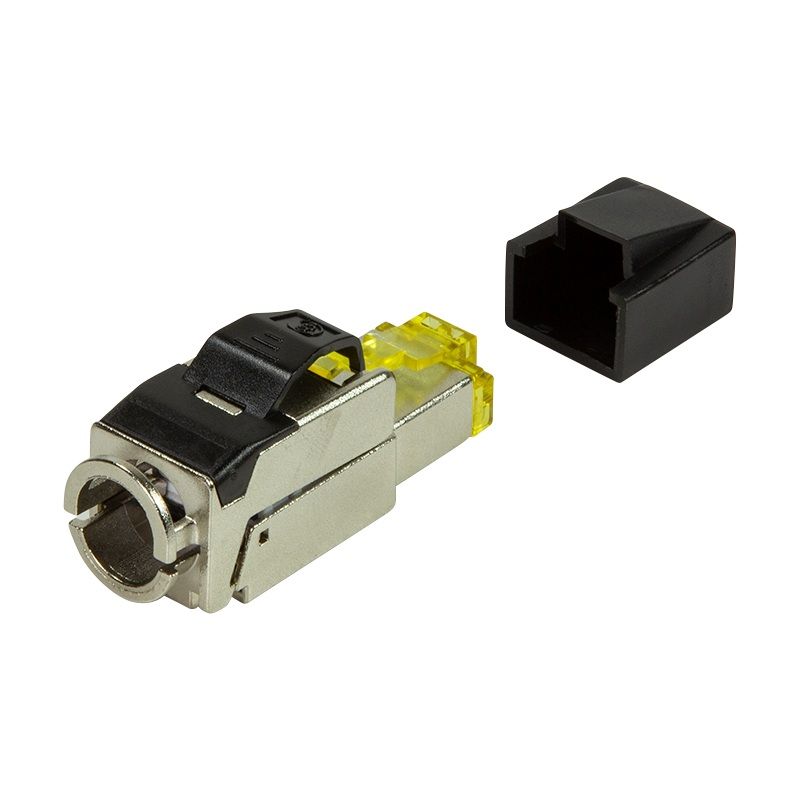 MUFA RJ-45 LOGILINK pt. cablu FTP, SFTP, Cat8.1, RJ-45 (T), ecranat, zinc turnat ecranat, manson, pentru cablu cu diametru exterior 7-8.5mm AWG22-24, 1 buc, 