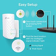 RANGE EXTENDER TP-LINK wireless  AX1500, 1500Mbps, 1 port Gigabit,  2 antene interne, 2.4 / 5Ghz dual band, Wi-Fi 6, 