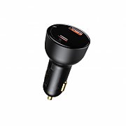 INCARCATOR auto Baseus Superme Digital Display PPS, Quick Charge 100W, 1 x USB 5V/4.5A si 1 x USB Type-C 5V/3A, negru 