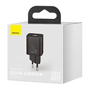 INCARCATOR retea Baseus Super Si, Quick Charge 20W, 1 x USB Type-C 5V/3A, alb 