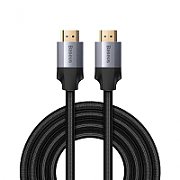 CABLU video Baseus HD Series, HDMI (T) la HDMI (T), rezolutie maxima 4K UHD (3840 x 2160) la 30 Hz, conectori auriti, 5m, negru 