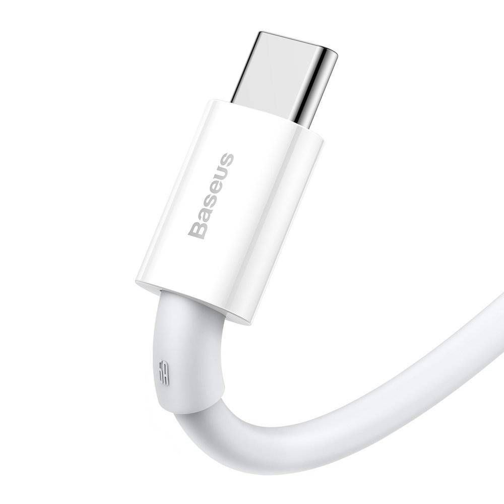 CABLU alimentare si date Baseus Superior, Fast Charging Data Cable pt. smartphone, USB la USB Type-C 66W, 1m, alb 