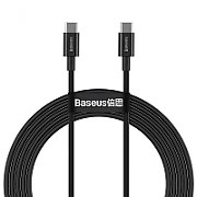 CABLU alimentare si date Baseus Superior, Fast Charging Data Cable pt. smartphone, USB Type-C la USB Type-C 100W, 2m, negru 