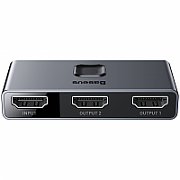 SWITCH video Baseus Matrix, HDMI bidirectional - 2x HDMI 4K / 30 Hz, gri 