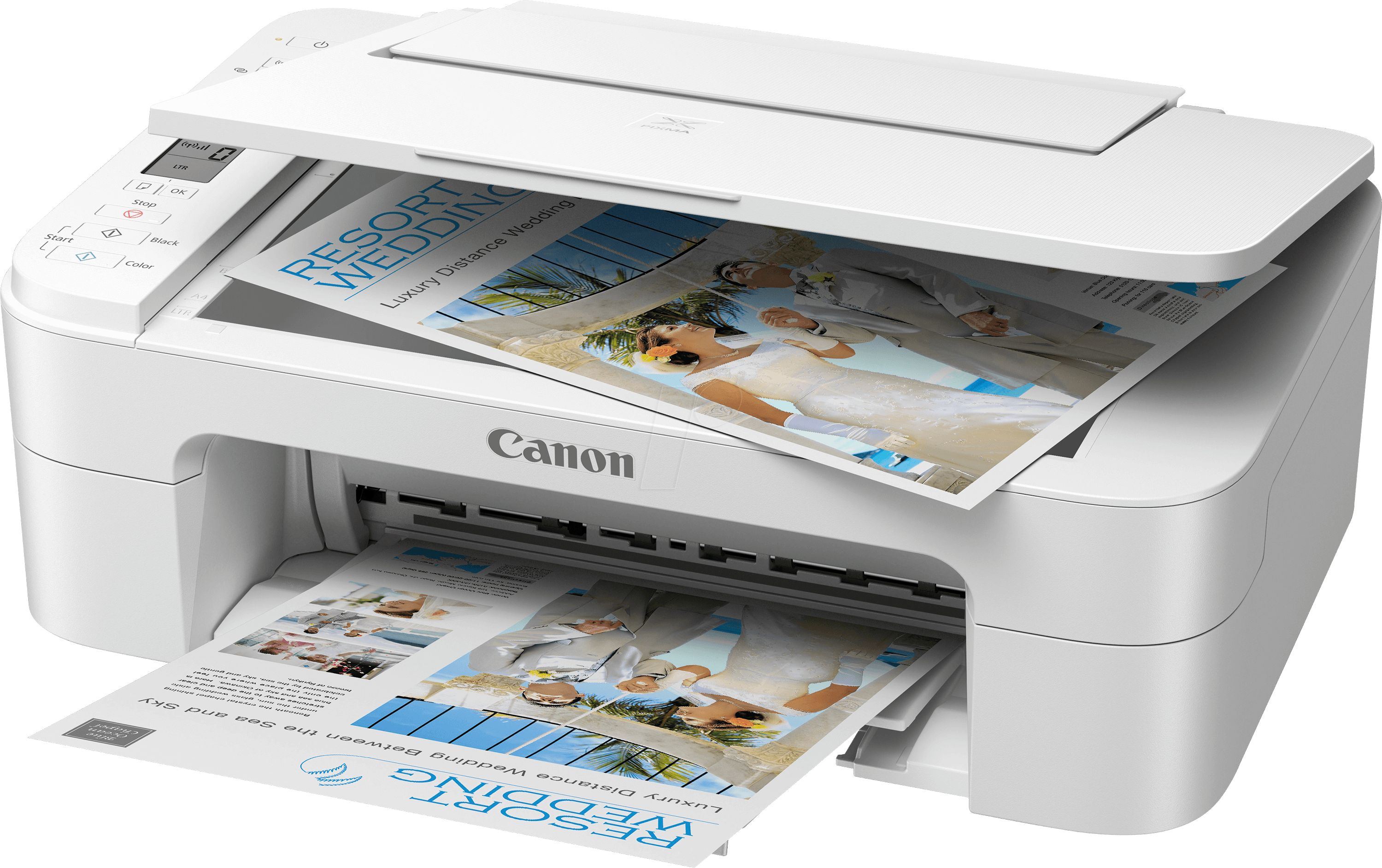 Multifunctional inkjet color Canon Pixma TS3351 WHITE, dimensiune A4 (Printare, Copiere, Scanare), viteza 7.7ipm alb-negru, 4ipm color, rezolutie 4800x1200 dpi, alimentare hartie 60 coli, imprimare fara margini, scanner cu suport plat CIS, rezolutie scanare 600 x 1200 dpi, viteza scanare A4 27 sec_3