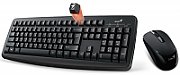 KIT wireless GENIUS, tastatura wireless 104 taste (slim) + mouse wireless 1000dpi, 3 butoane, black, 