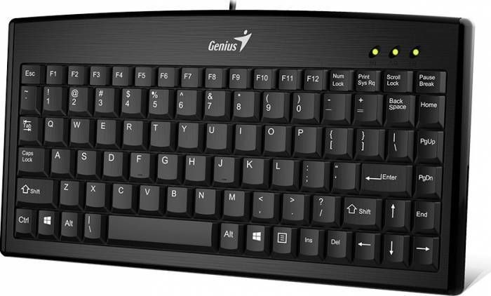 TASTATURA GENIUS USB, 104 taste (chocolate style), black, 