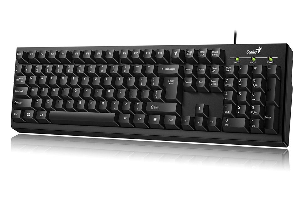 TASTATURA GENIUS USB, 104 taste, black, 