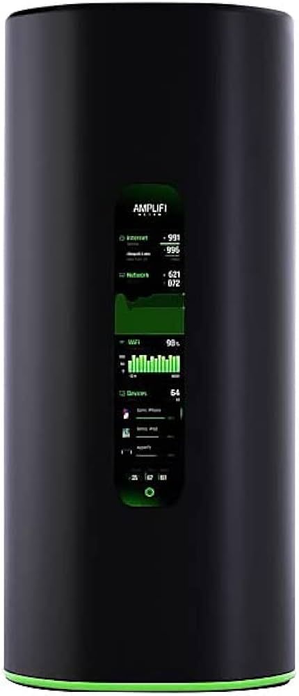 Ubiquiti AmpliFi Alien AFI-ALN-R, Tri-Band, Gigabit Router, Wi-Fi 6 (802.11ax), Up to 7685 Mb/s Throughput, 2.4 GHz / 5 GHz / 5 GHz (Tri- Band), 1 x Internal Antenna, 4K video streaming, 4.7