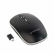 GEMBIRD MUSW-4BSC-01 Silent wireless optical mouse black Type-C receiver_1