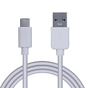 CABLU alimentare si date SPACER, pt. smartphone, USB 3.0 (T) la Type-C(T), PVC,2.1A,Retail pack, 1.8m, alb, 