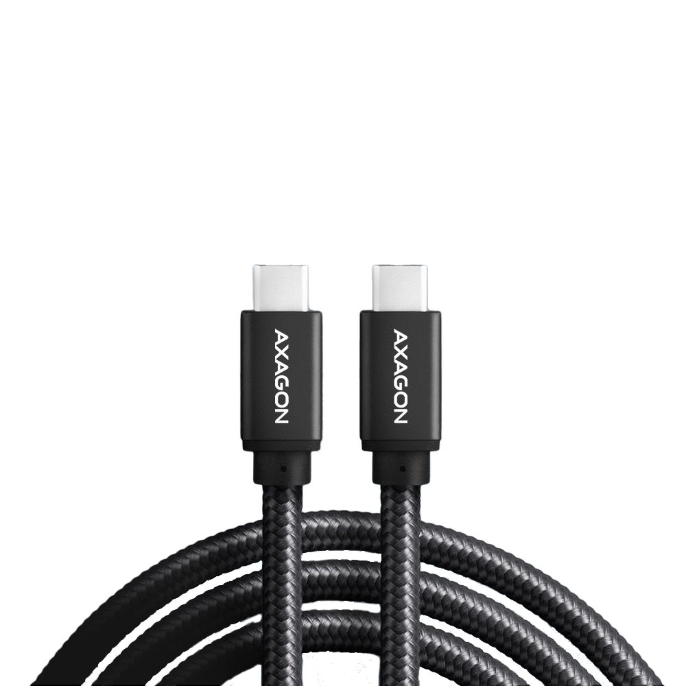 Cablu USB-C  la USB-C 3.2 Gen 1, 1m, PD 60W, 3A, Aluminiu, Impletit, Negru_3