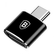 ADAPTOR Baseus Mini, USB 3.0(T) to USB Type-C(M), negru 