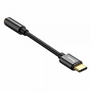 CABLU ADAPTOR Baseus, USB Type-C to Jack 3.5mm, lungime 10.5 cm, negru 