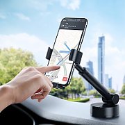 SUPORT AUTO Baseus Simplism pt. SmartPhone, fixare parbriz sau bord prin ventuza, negru 