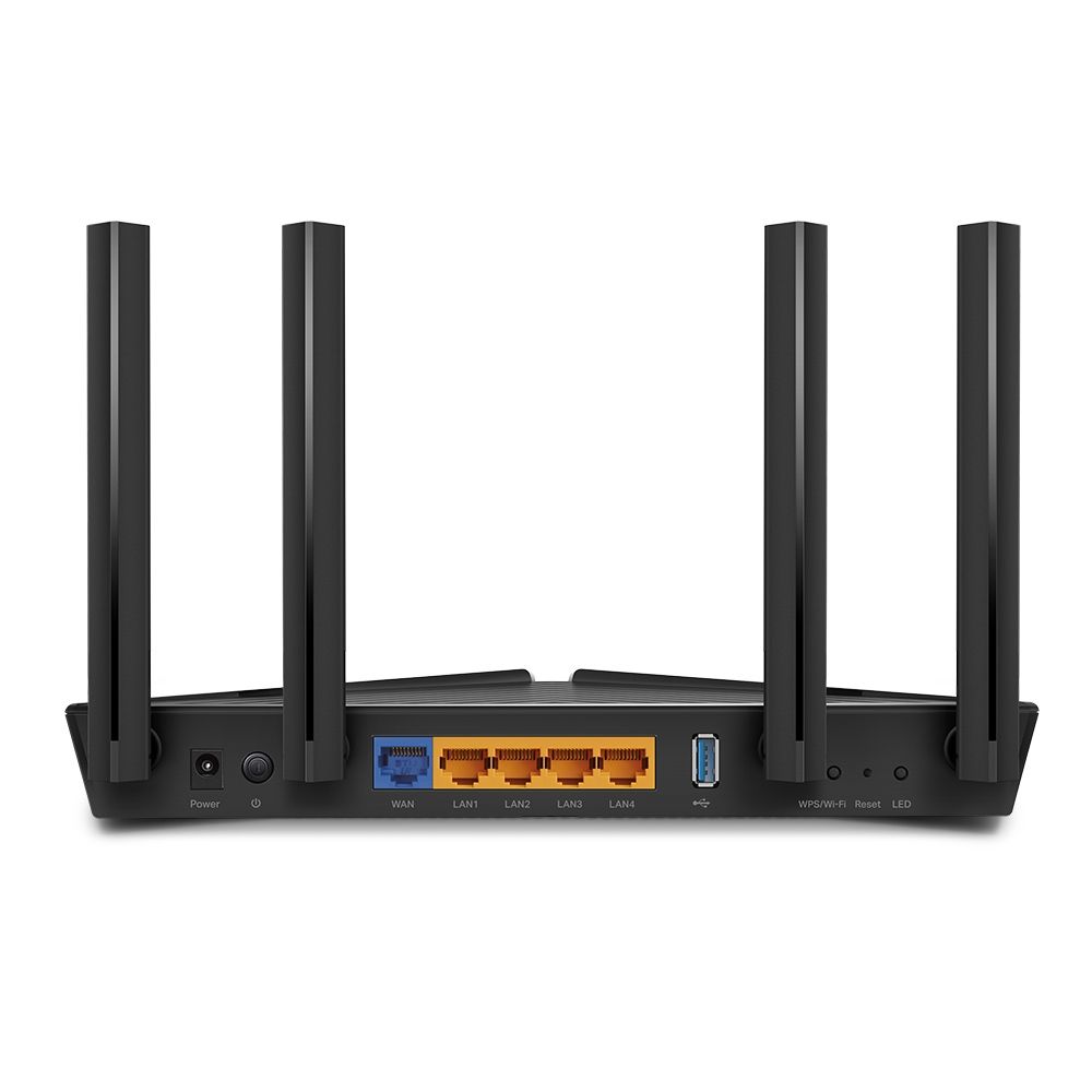 ROUTER TP-LINK wireless 3000Mbps,1 x WAN Gigabit, 4 porturi Gigabit, 2.4 Ghz/5 Ghz dual band, 4 antene externe, WI-FI 6 