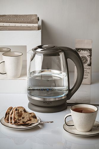 Adler AD 1286 electric kettle 2 L Gray, Transparent 2200 W_7