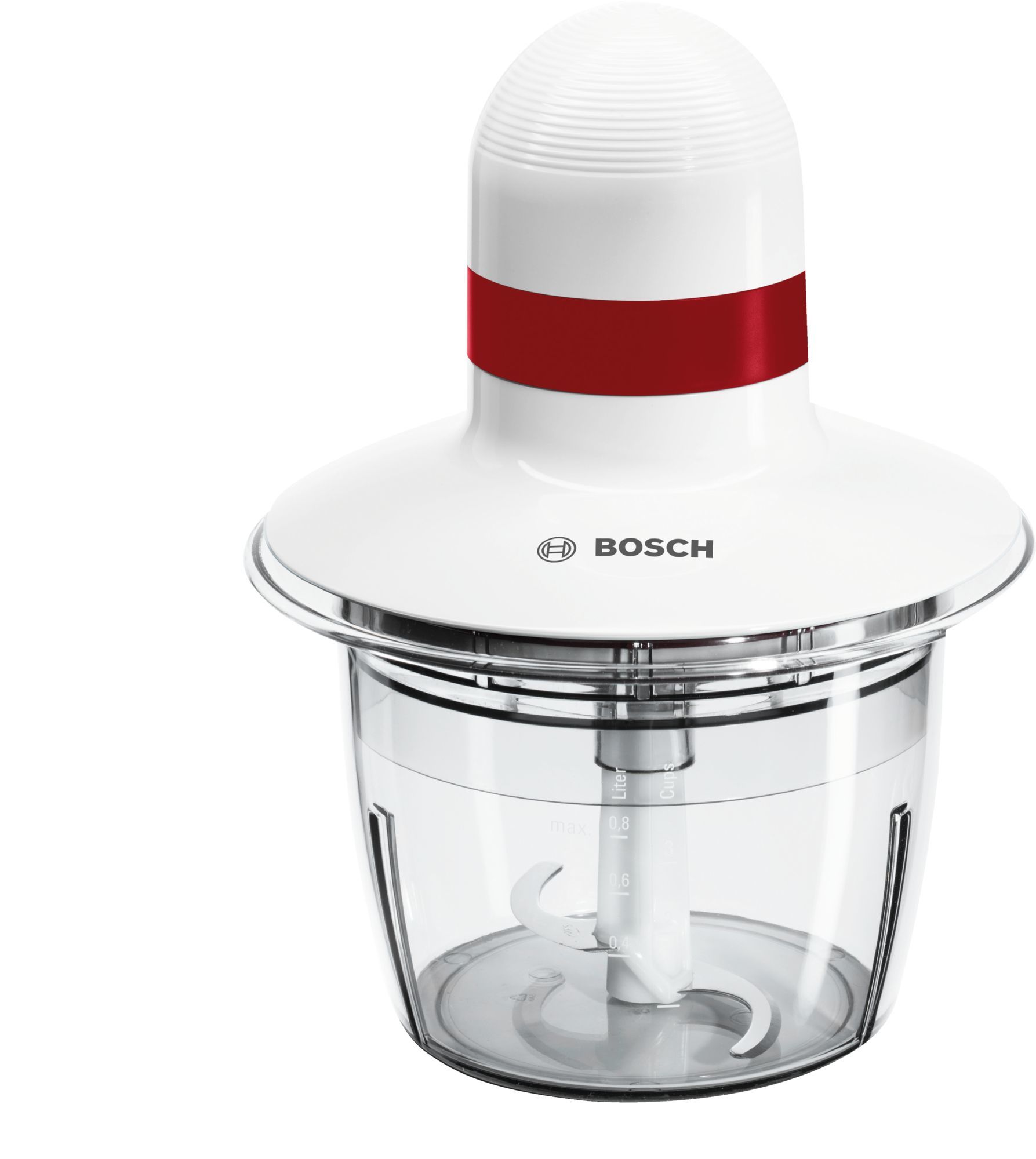 Bosch MMRP1000 electric food chopper 0.8 L 400 W Red, Transparent, White_2