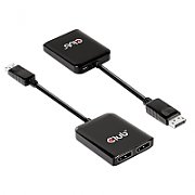 CLUB 3D Multistream Transport (MST) Hub DisplayPort™1.4 to DisplayPort™1.4 Dual Monitor 4K60Hz M/F_3