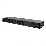 PDU LOGILINK 1U pt. rack 19 inch, 8 prize Schuko, intrare Schuko, max 16 A, on/off, 2 m, 